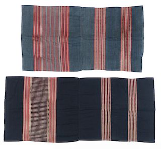2 Fine Sarong Textiles, Karen People