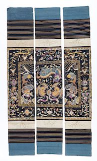 Antique Silk Embroidered Dragon Tapestry, Li People