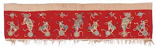 Embroidered Ceremonial Hanging, Miao People, China