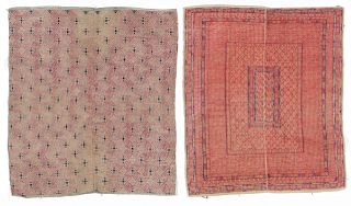 2 Silk Textile Blankets, Miao and Dong People, China