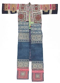 Rare Old Chinese Festival Costume, Miao People