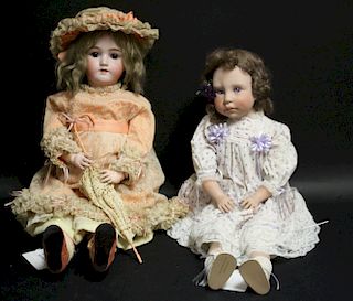 Handrick/Halbing Porcelain Doll & Middleton Doll
