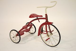 Vintage Red and White Child's Tricycle