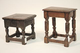 Two Benches - English Jacobean & Later