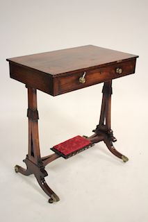 Regency Rosewood Diminutive Writing Table