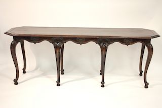 Louis XV Provincial Style Walnut Side Table