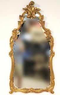 Rococo Style Gilt Composition Mirror