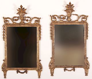 Near Pair English Rococo Mirrors