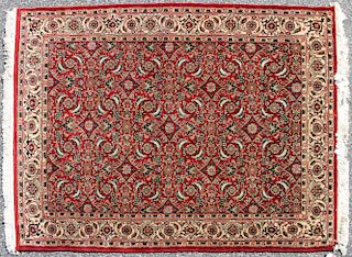 Persian Style Oriental Wool Rug 4'-1"x 5'-8"