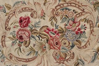 Floral Needlepoint Rug 9'-7" x 13'-2"