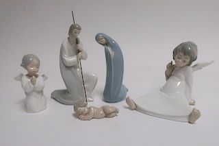 Lladro Porcelain Nativity Figures