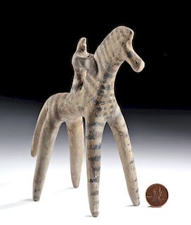 Greek Boeotian Pottery Horse and Rider