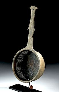 Roman Bronze Strainer w/ River Patina