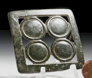 Rare Proto-Viking Bronze Belt Segment