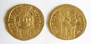 HolylandByzantine Gold Solidus of Justin II - 4.5 grams