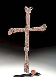 Large Early Byzantine Iron Processional Cross