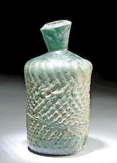 Gorgeous 9th C. Islamic Glass Bottle