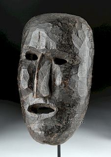 Early 20th C. Nepalese Wooden Festival Mask