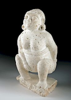 Majapahit Stucco Female Figure in Birthing Pose
