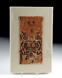 Paracas Textile Panel Fragment - Abstract Deities