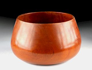 19th C. Hawaiian Koa Wood Calabash / Serving Bowl