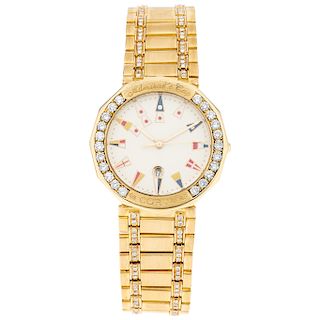 CORUM ADMIRAL'S CUP yellow and pik gold 18 K. wristwatch.