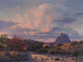 Michael Stack 
(American, b. 1947)
New Mexico Evening, 1986