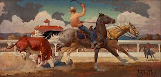 Larry Heller
(American, 20th Century)
Rodeo at the Broadmoor