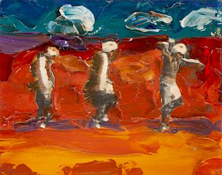 Mateo Romero
(Cochiti, b. 1966) 
Eagle Dancer Procession