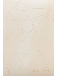 Fritz Scholder
(American, 1937-2005)
Untitled Nude