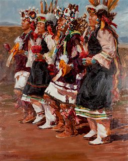 Mike Desatnick
(American, b. 1943)
Parrot Dancers - Zuni, 1980