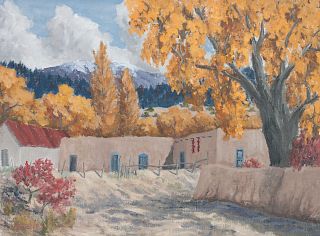 Betty Jean (Angelos) Sabo 
(American, b. 1928)
New Mexico Landscape
 