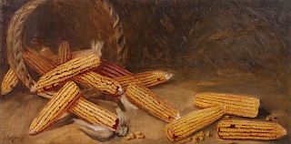 Alfred Montgomery (American, 1857-1922)Still Life with Corn