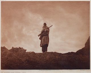 Edward Sheriff Curtis 
(American, 1868-1952)
The Mountain-Sheep Hunter-Sioux, plate 110