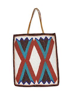 Plateau Beaded Hide Bag
11 x 9 1/2 inches 