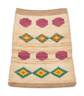 Nez Perce Corn Husk Flat Bags, Group of Two largest height 18 1/2 x width 15 1/2 inches