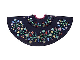 Metis-Cree Beaded Wool Cape
 
length 27 x width 58 inches