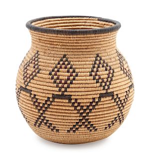 Chemehuevi Basket
height 5 x diameter 5 1/4 inches