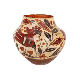 Acoma Four-Color Polychrome Olla
height 11 x diameter 12 inches
