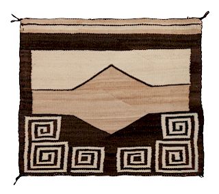 Navajo Single Saddle Blanket
35 1/4 x 32 1/2 inches 