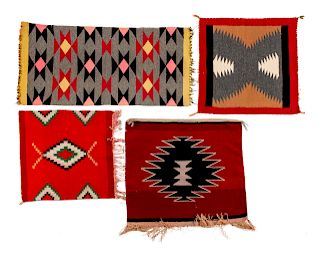 Navajo Germantown Samplers, Group of Four
largest 34 x 16 1/2 inches