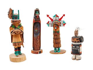 Group of Four Contemporary Hopi Kachinas
height of tallest 9 inches