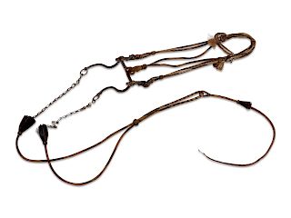 Prison Made Hitched Horsehair Bridle
overall length 115 inches