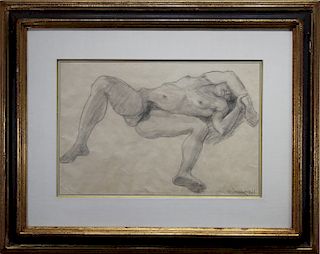 Odilon Roche (France, 1868 - 1947) 'Nude"