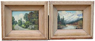 Pair of Mid 20th C. Signed Landscapes