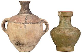 Two Early Chinese Earthenware Vessels