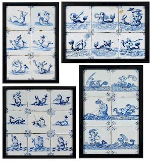27 Maritime Delft Tiles
