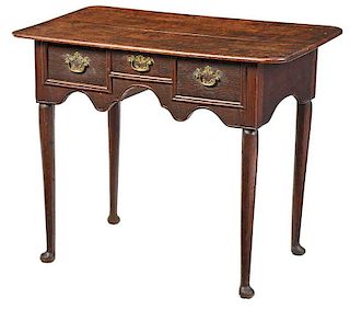 A Queen Anne Oak Dressing Table