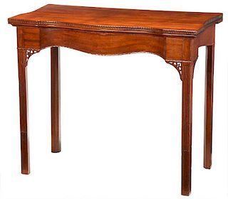 Fine Rhode Island Chippendale Card Table