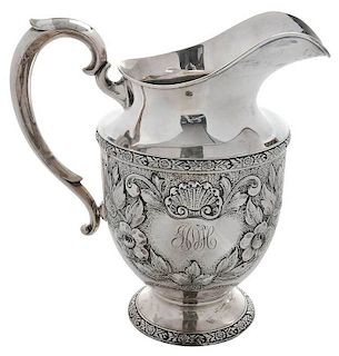 Fisher Sterling Water Pitcher
